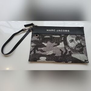 Marc Jacobs Camo Denim Wristlet
